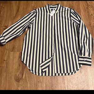 NWT Madewell Women Button Stripe Shirt